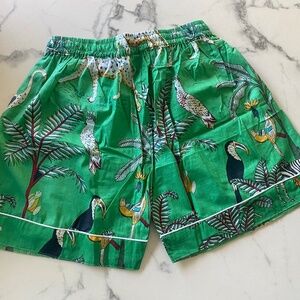NWOT Handmade Hand block Print Cotton Pajama Shorts Various Sizes